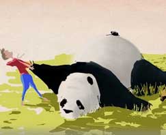 国外牛人制作定格+3D动画《我和我的熊猫》