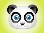 制作可爱的熊猫宝宝头像图标