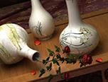 雕花陶瓷材质的设置方法